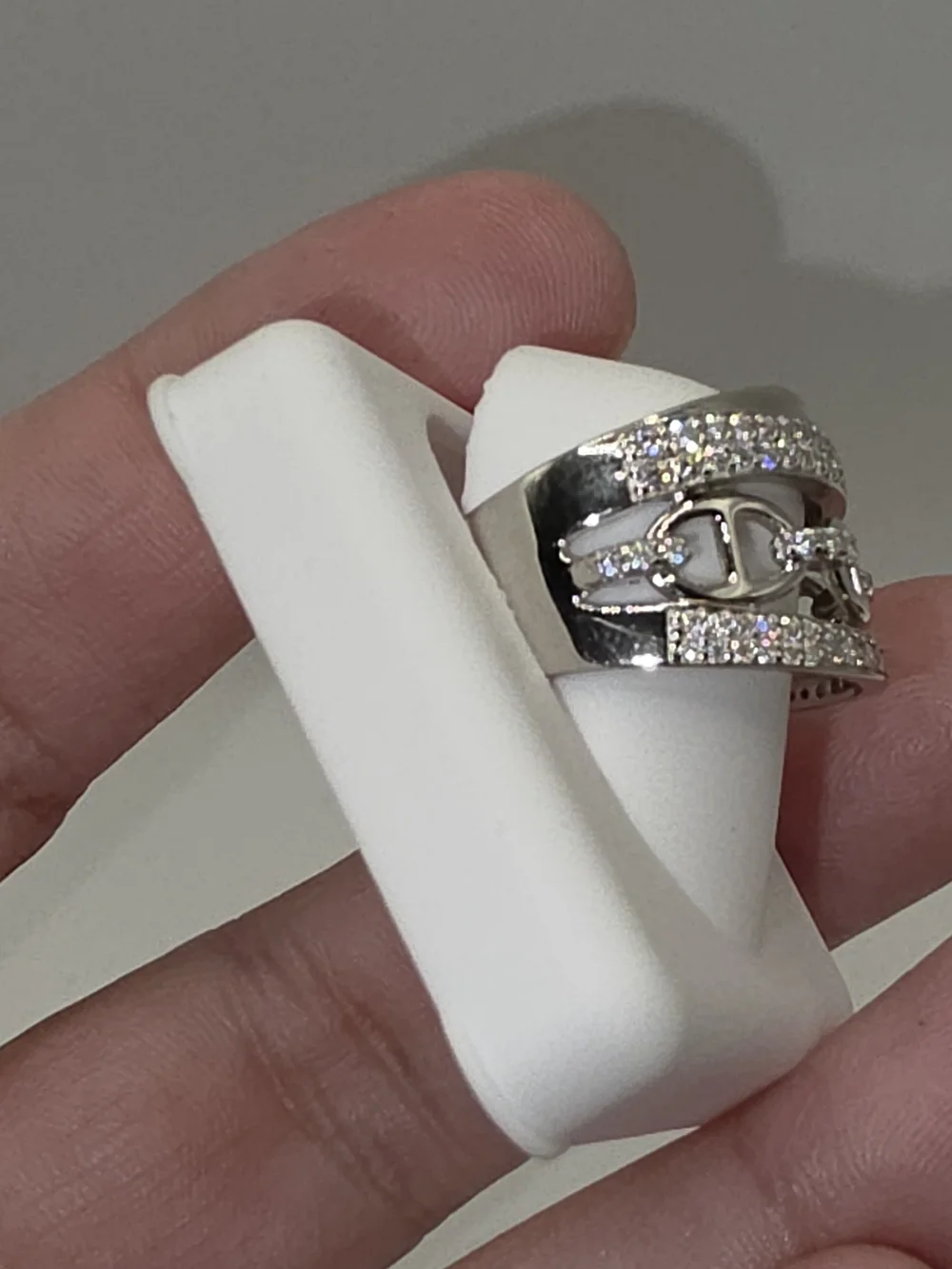 Mariner Link Moissanite S925 Size 8